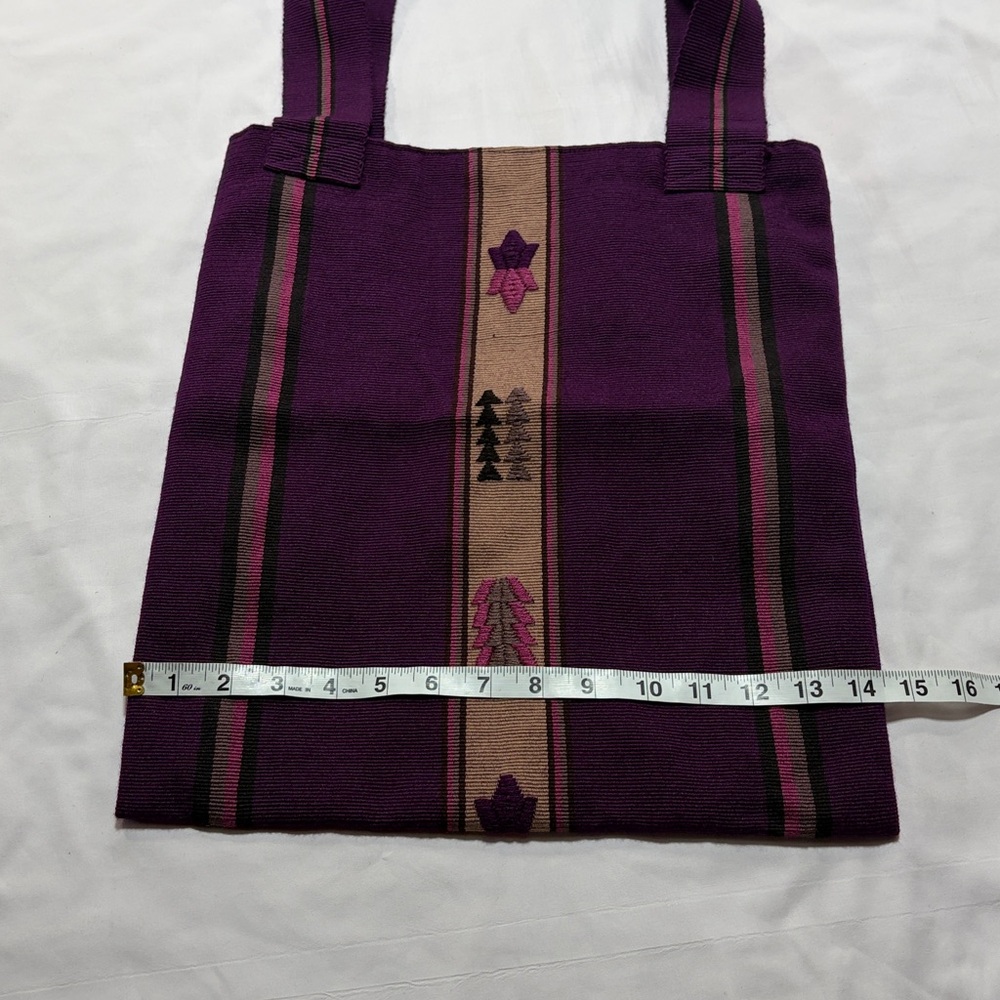 Guatemalan Woven tote bag from with cotton lining NWOT - Picture 3 of 6